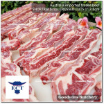 Beef rib SHORTRIB daging iga sapi  frozen Australia AMH 3-4 RIBS crossed cuts 3/8" & 1" (price/kg)